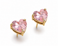 Boucles d'oreilles Coeur Rosé