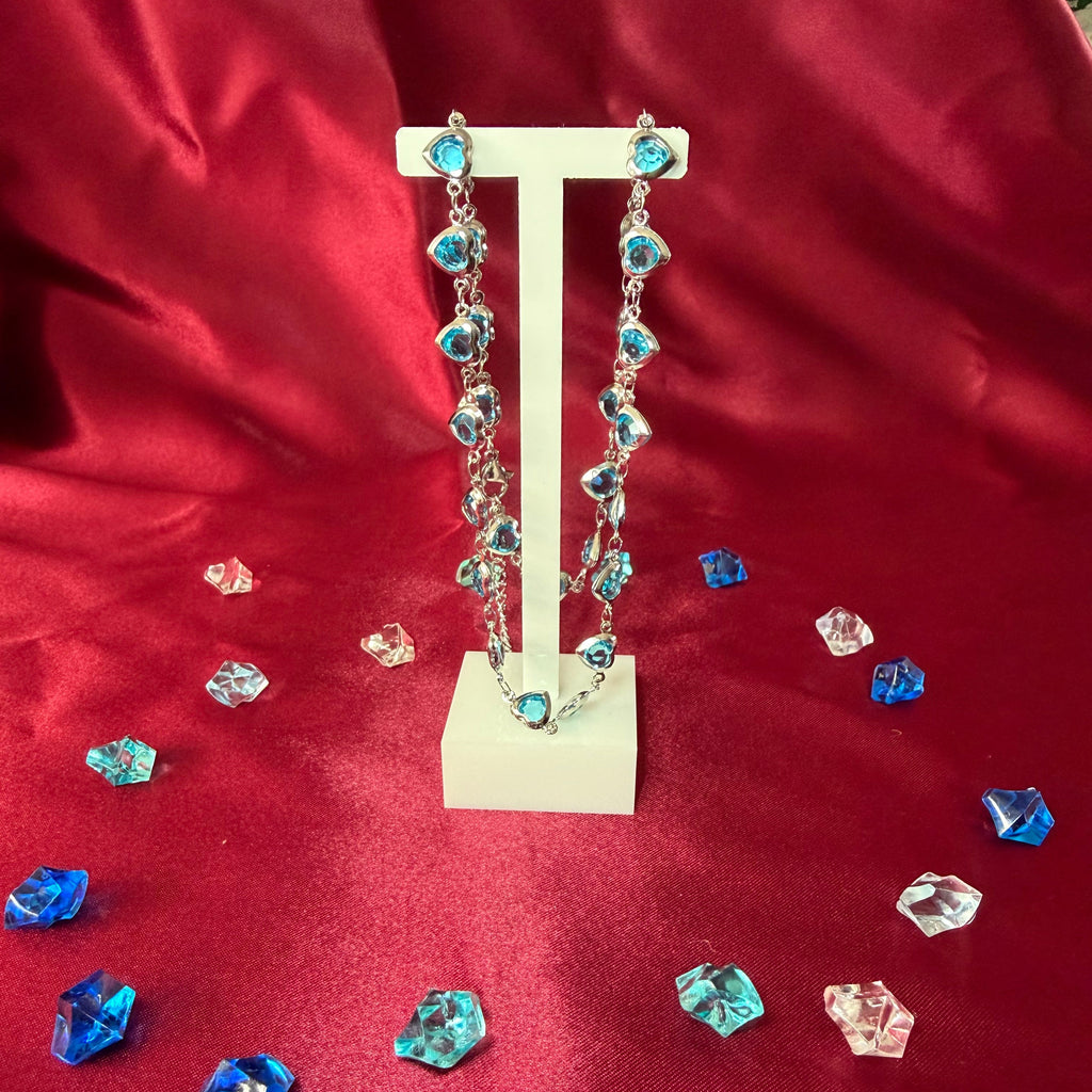 Parure Bracelet & Collier Blue Love