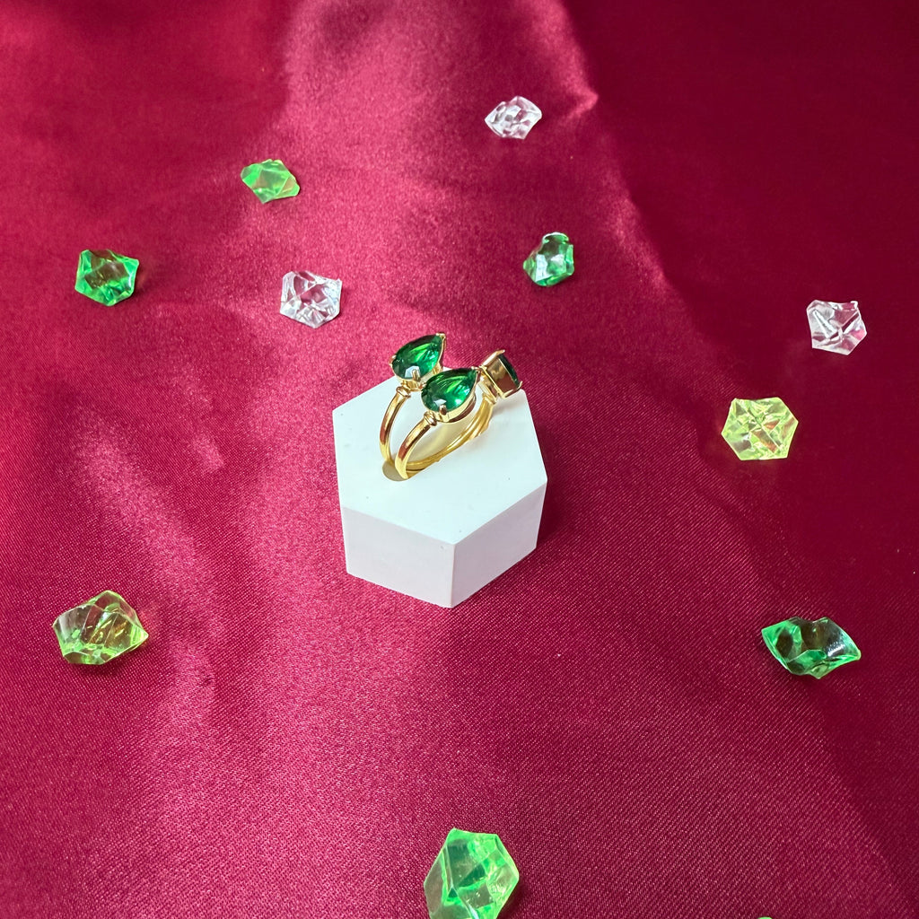 Bague Trio Verde