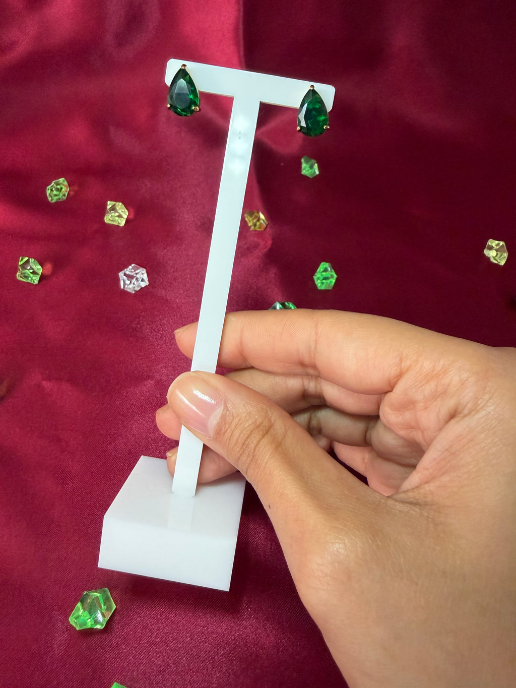 Boucles d'oreilles Green Princess
