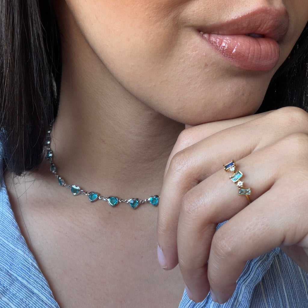 Bague Multi-blue