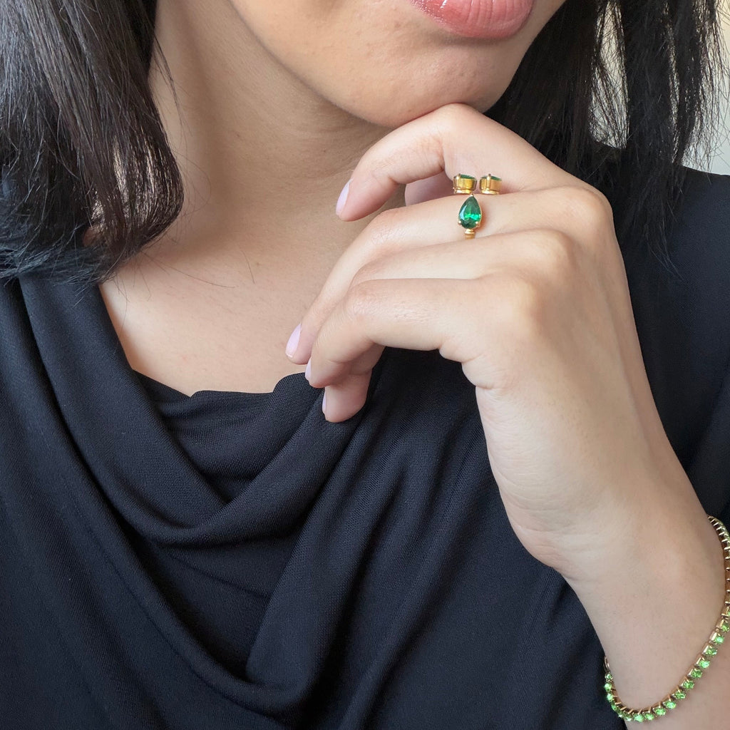 Bague Trio Verde