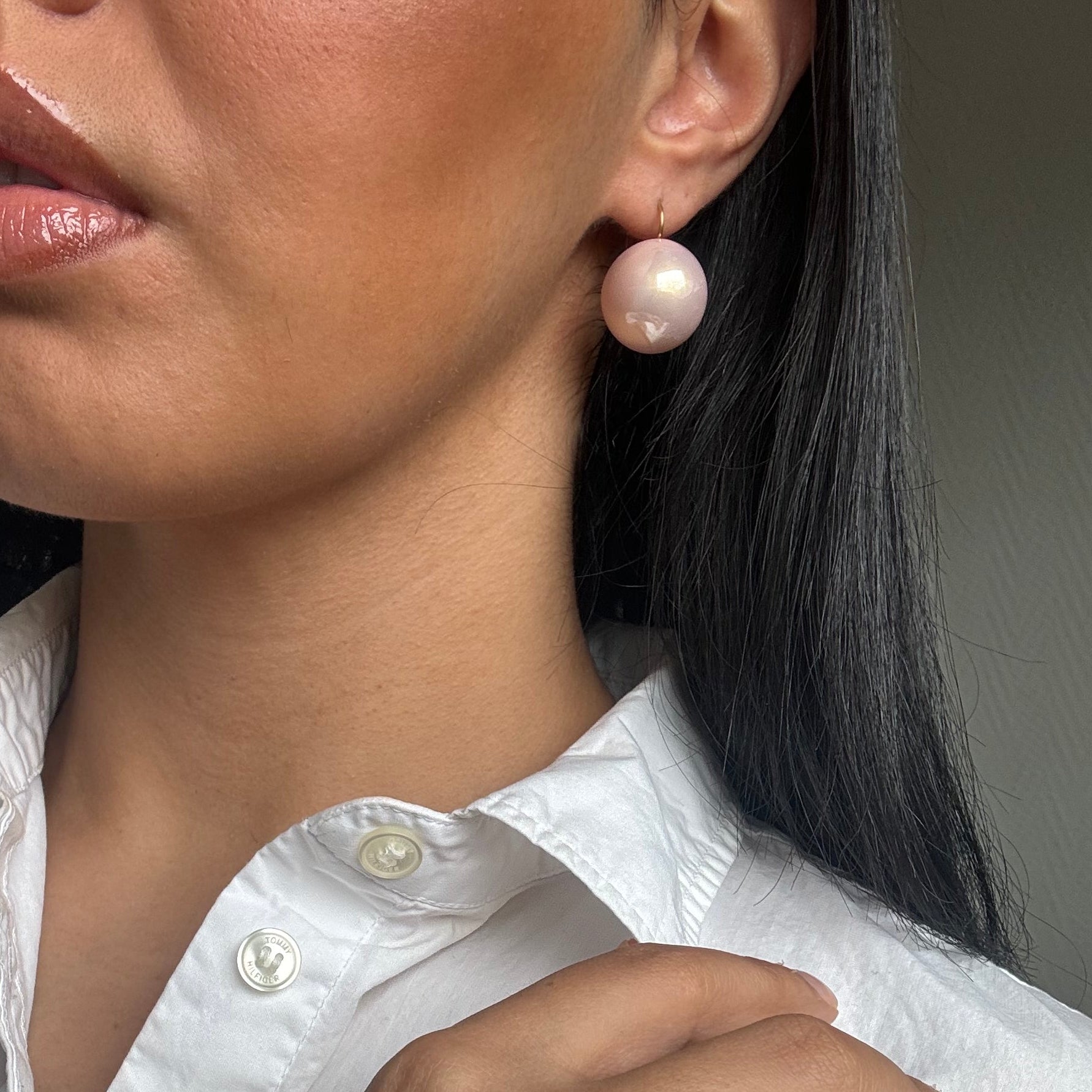 Boucles d'oreilles Perla Rosa