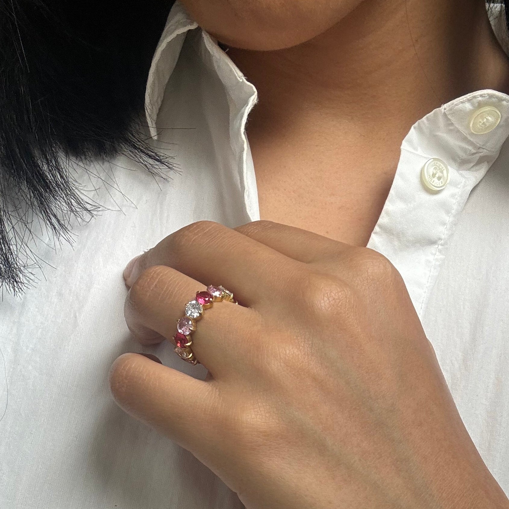 Bague Multi-pink