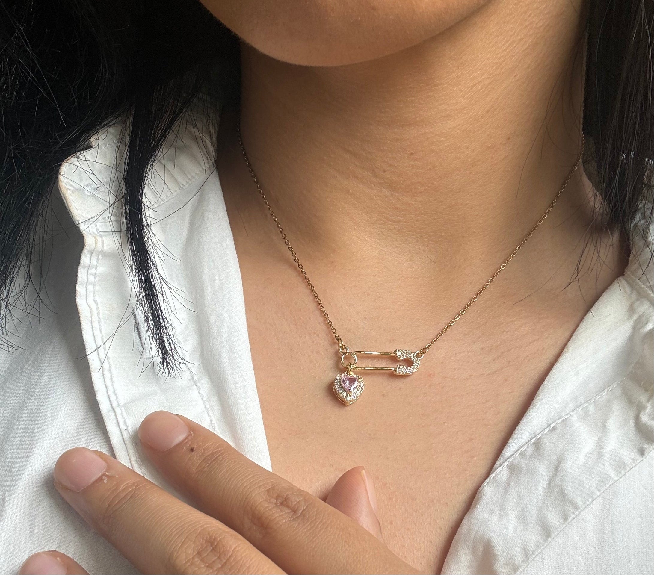 Collier Rose Eternity