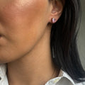 Boucles d'oreilles Coeur Rosé