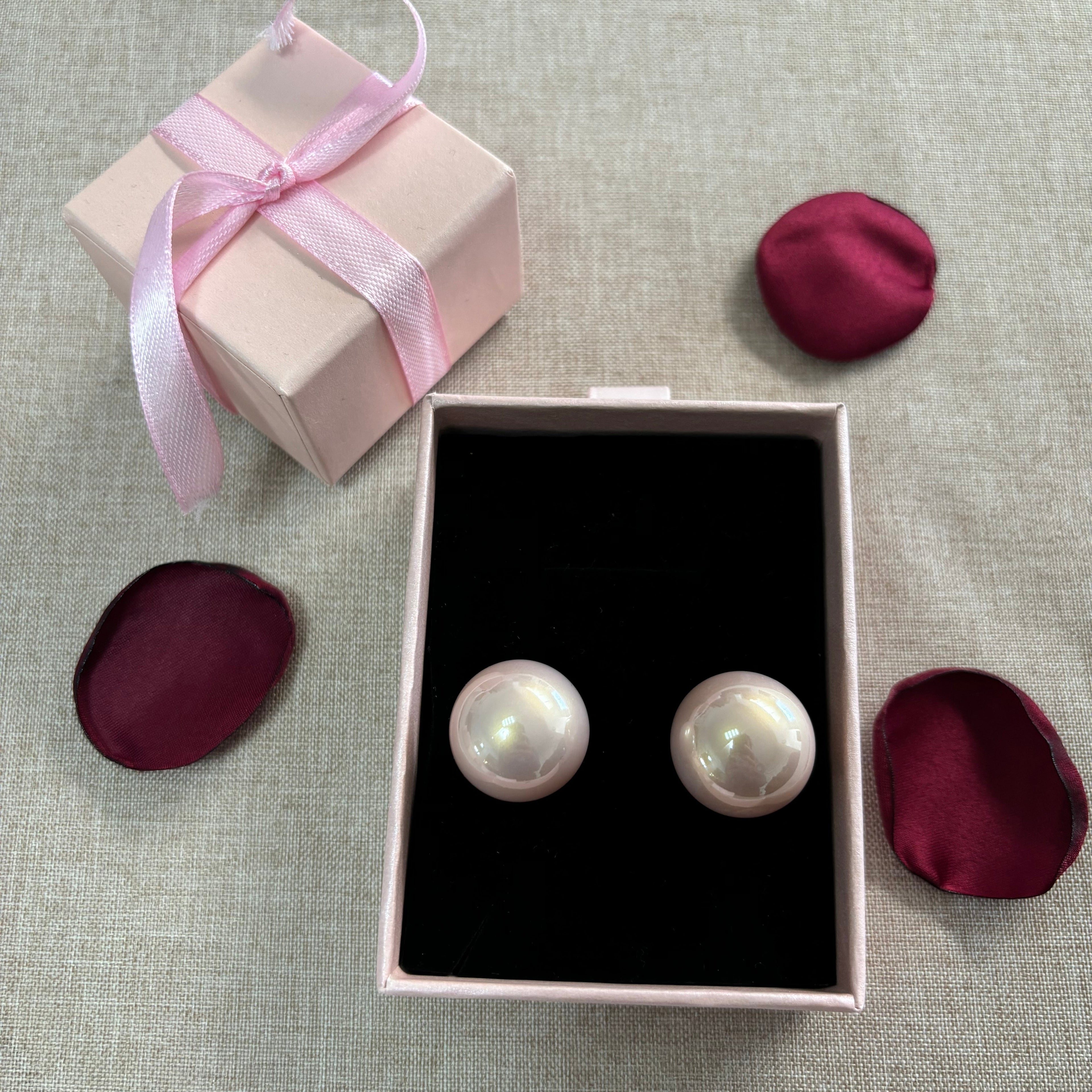Boucles d'oreilles Perla Rosa