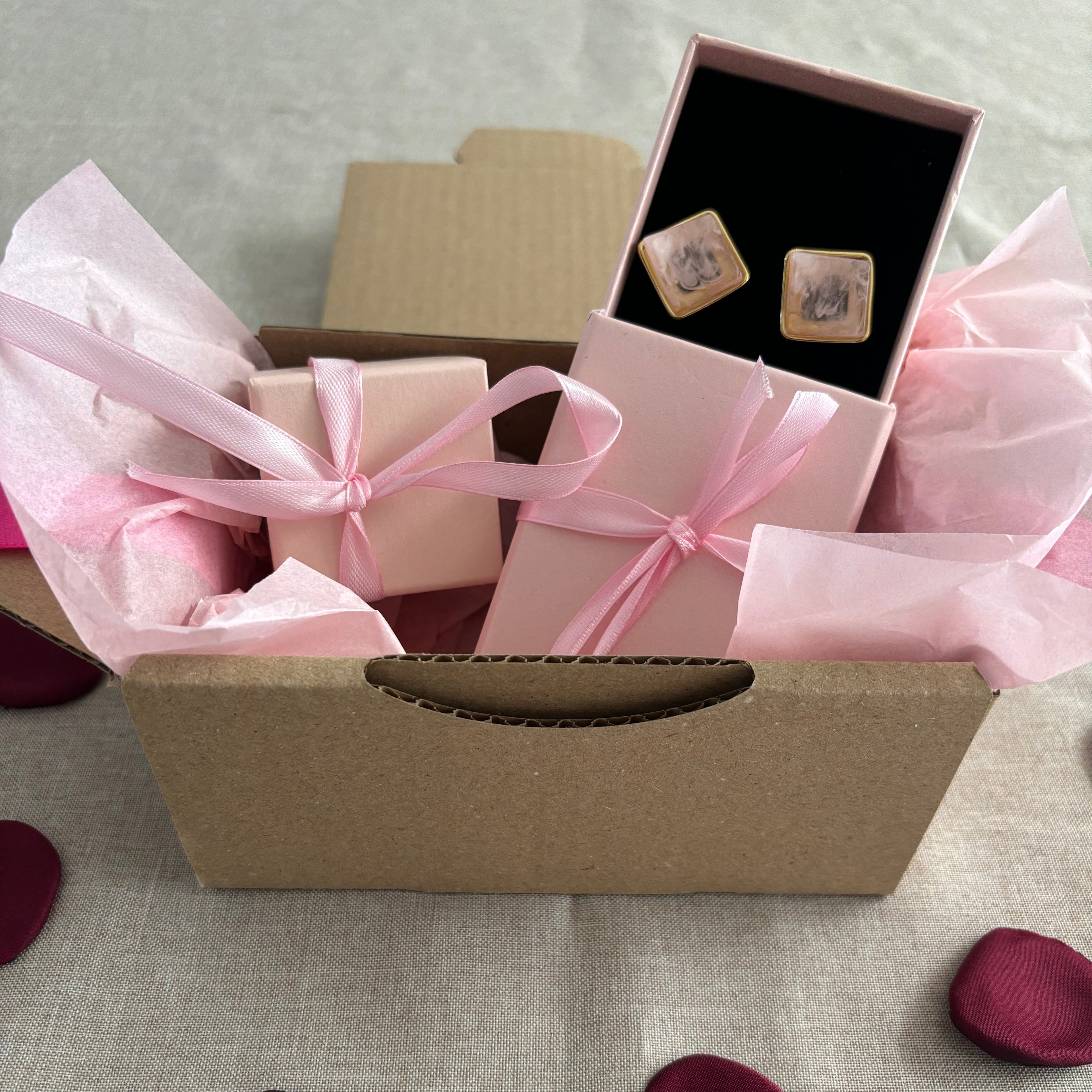 Boucles d'oreilles Pastel Square