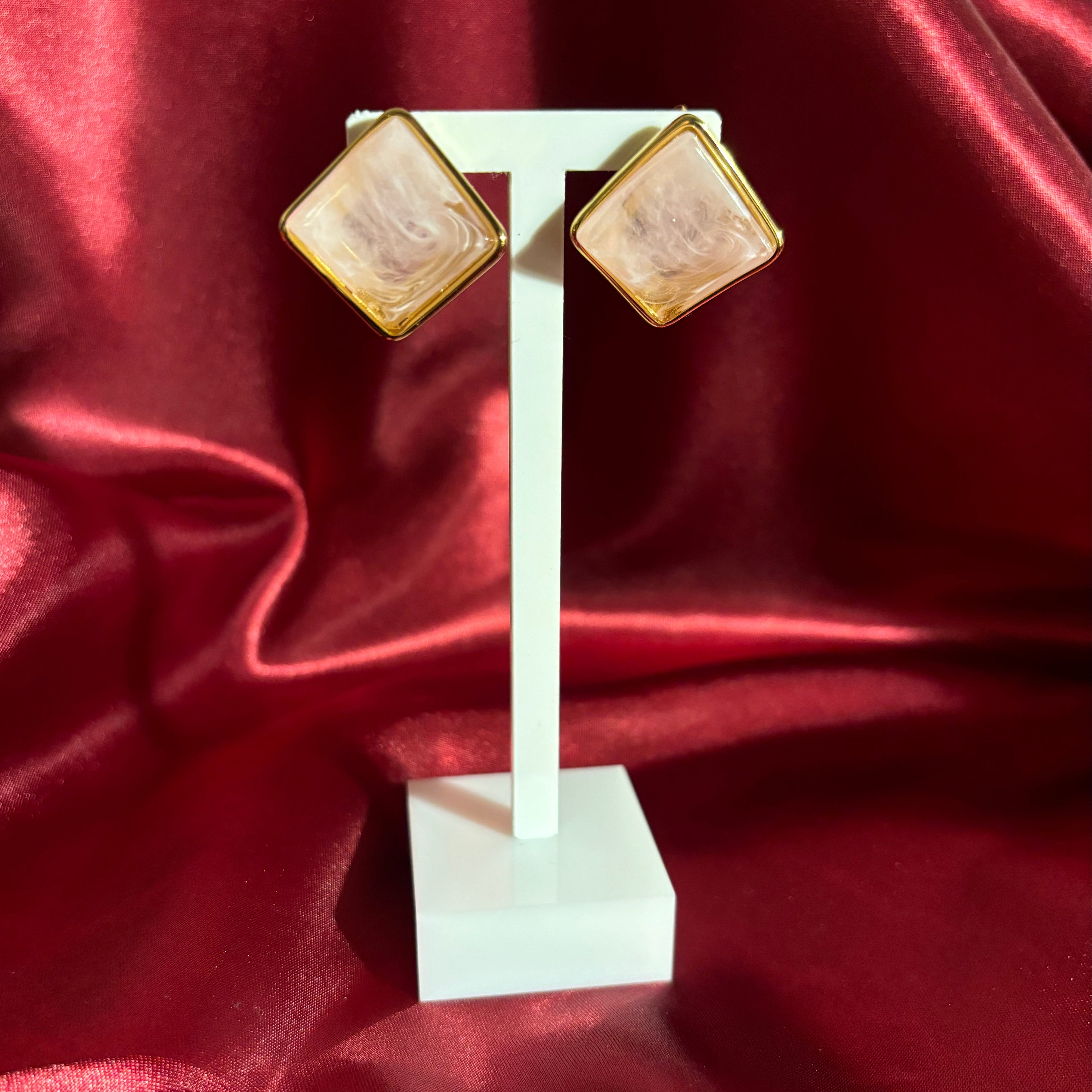 Boucles d'oreilles Pastel Square