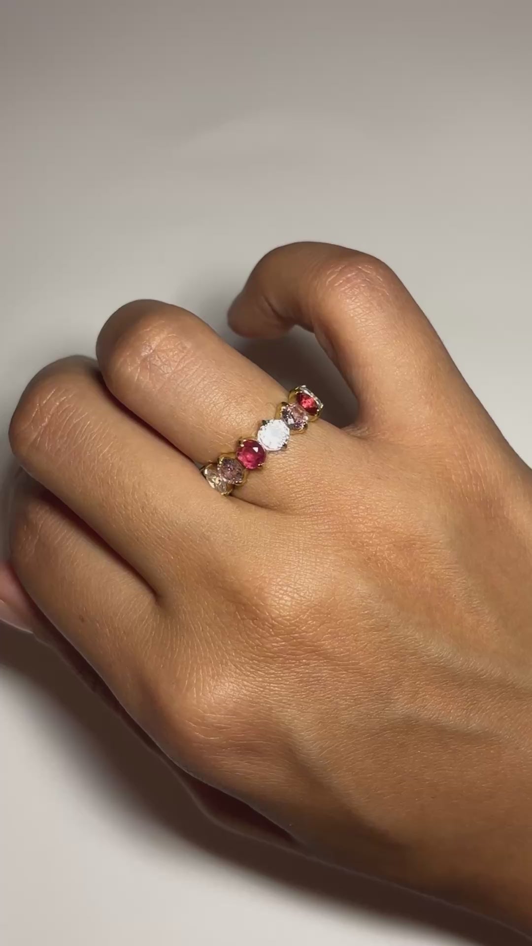 Bague Multi-pink