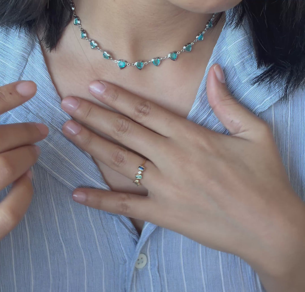 Bague Multi-blue