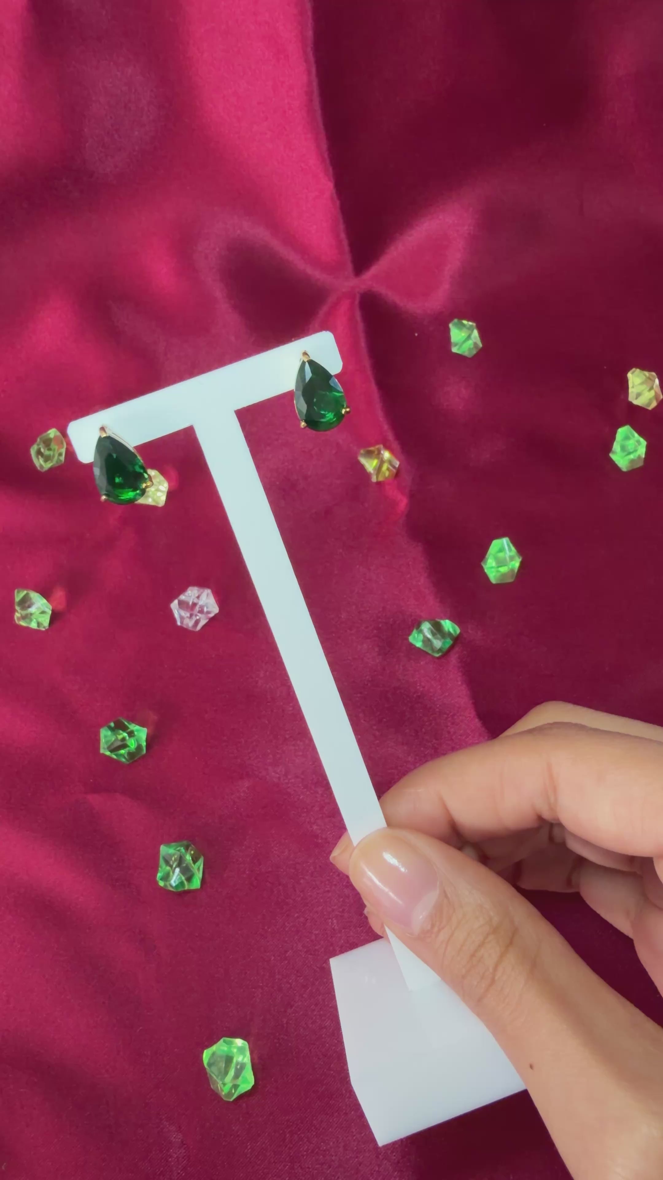 Boucles d'oreilles Green Princess