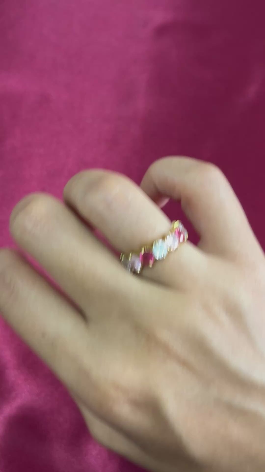Bague Multi-pink