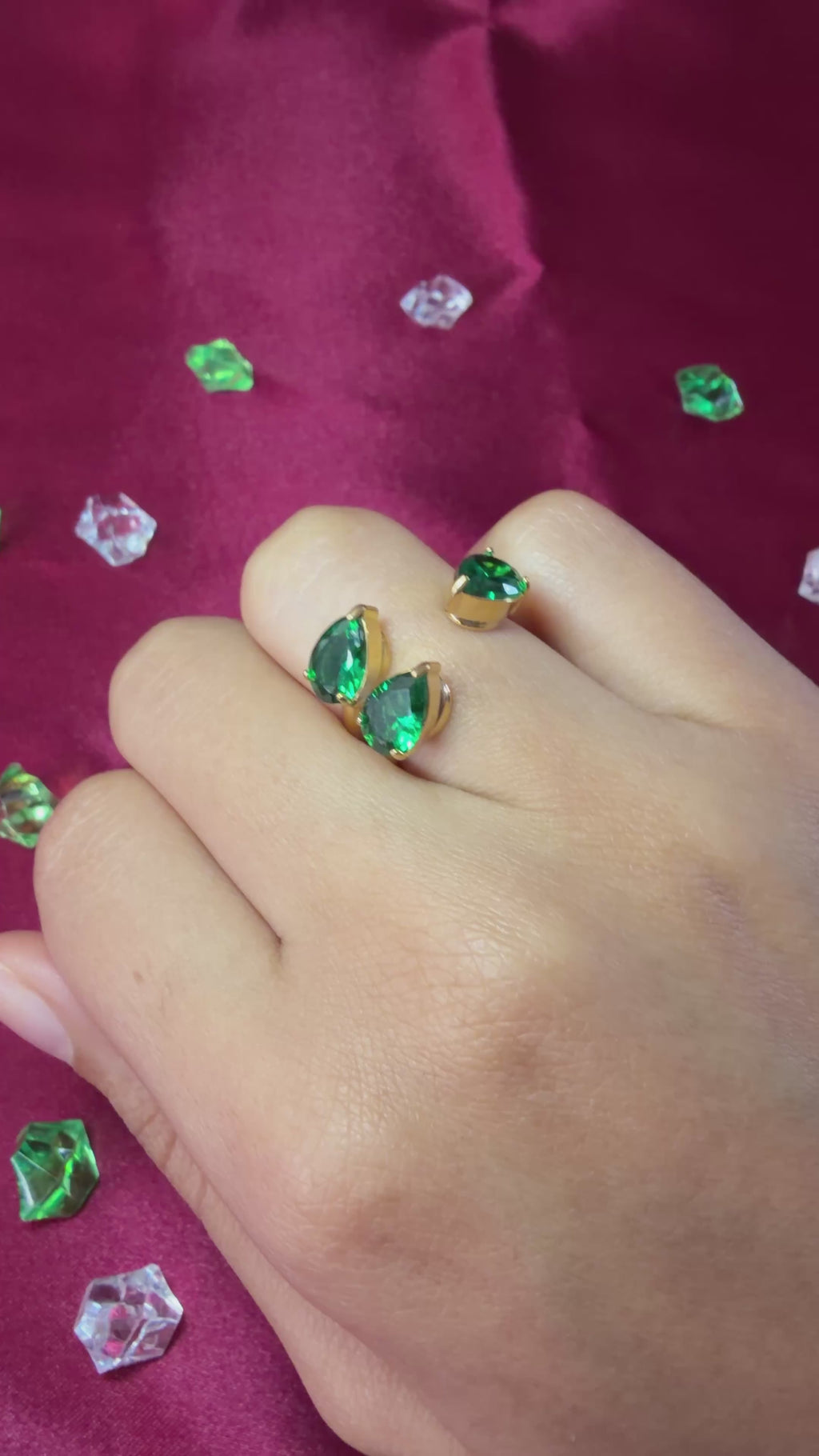 Bague Trio Verde